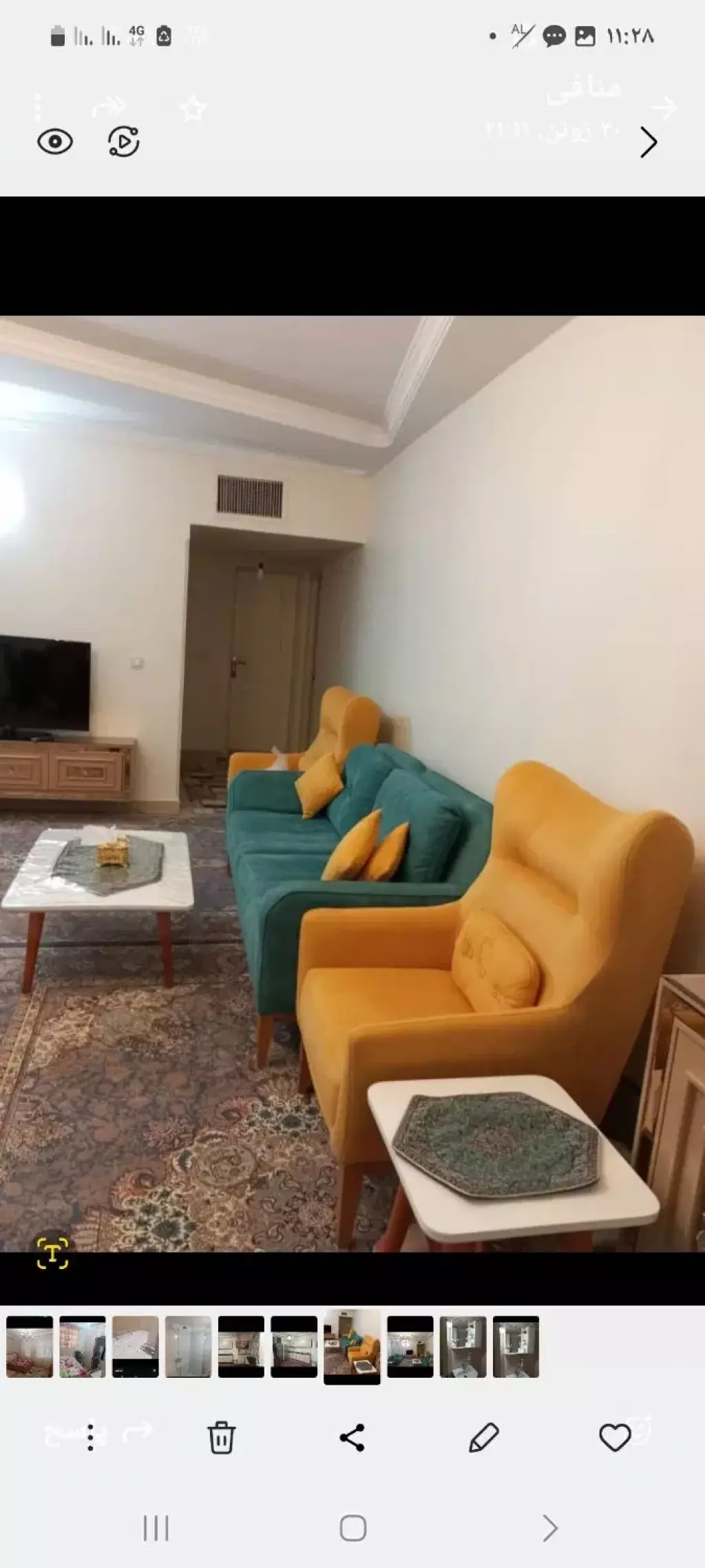 90 متر آپارتمان.2خ.فول امکانات.شهرزیبا - تصویر 8