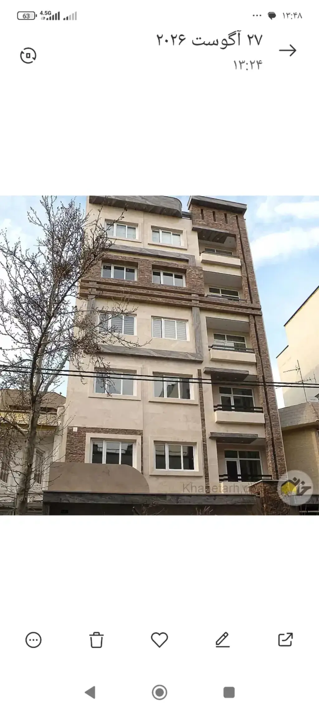 اجاره آپارتمان 76 متری در مینای شمالی (مخبر)