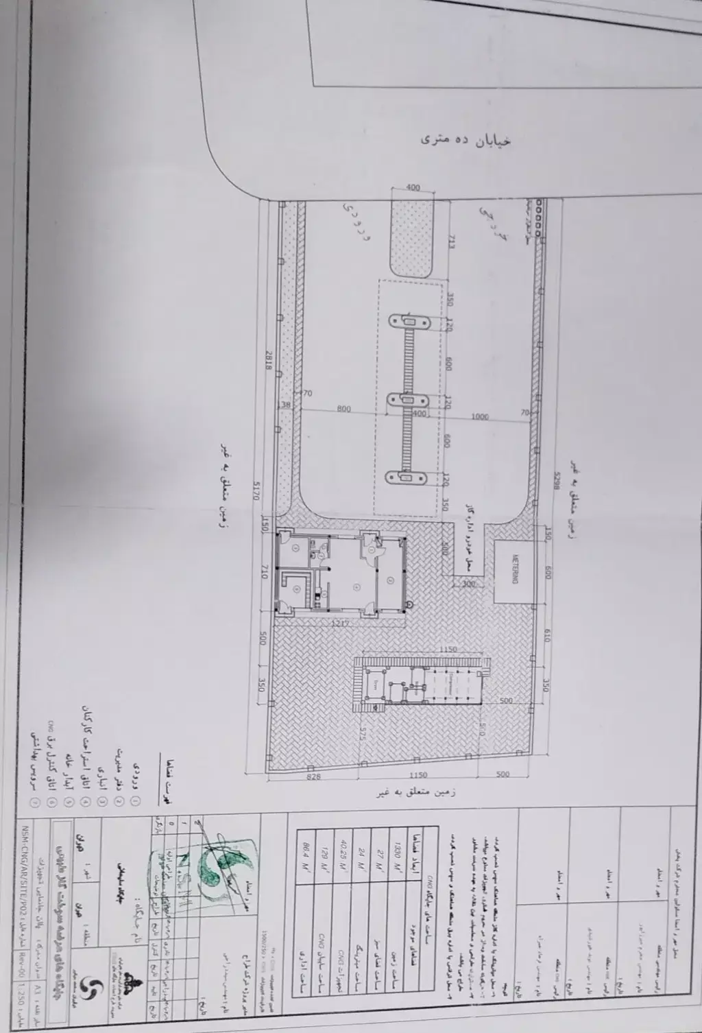 زمین بامجوز احداث جایگاه نعمت اباد